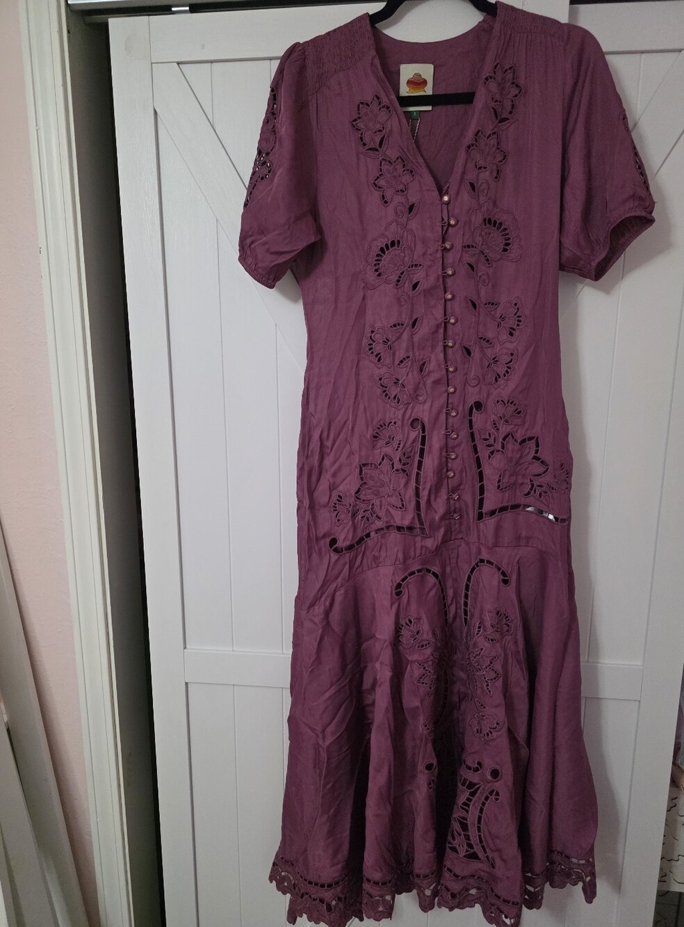 Farm Rio Pink Richelieu Maxidress - Picture 6 of 7